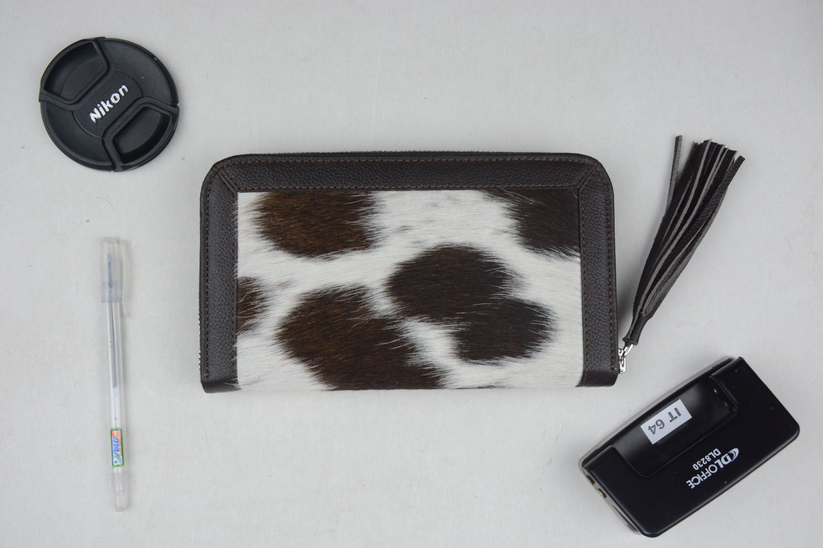 LAXURA sMALL- Hairon Cowhide Clutch
