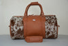 Natural Cowhide Hair-On Duffle Bag