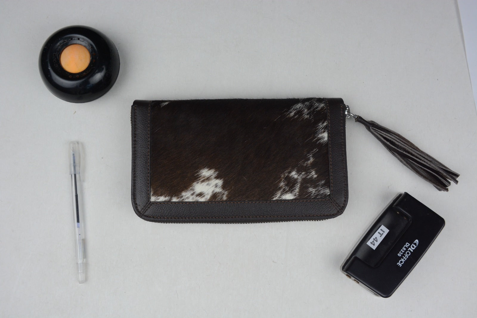 LAXURA sMALL- Fur Cowhide Leather Wallet