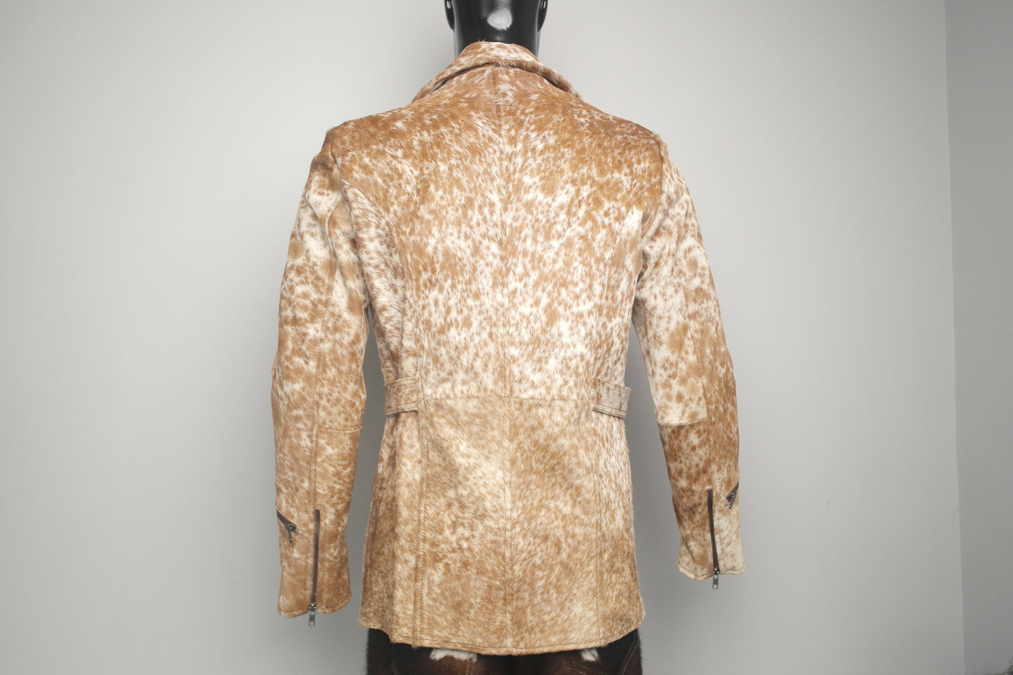 Western Chic Cowhide Hair on Hide Leather Jacket