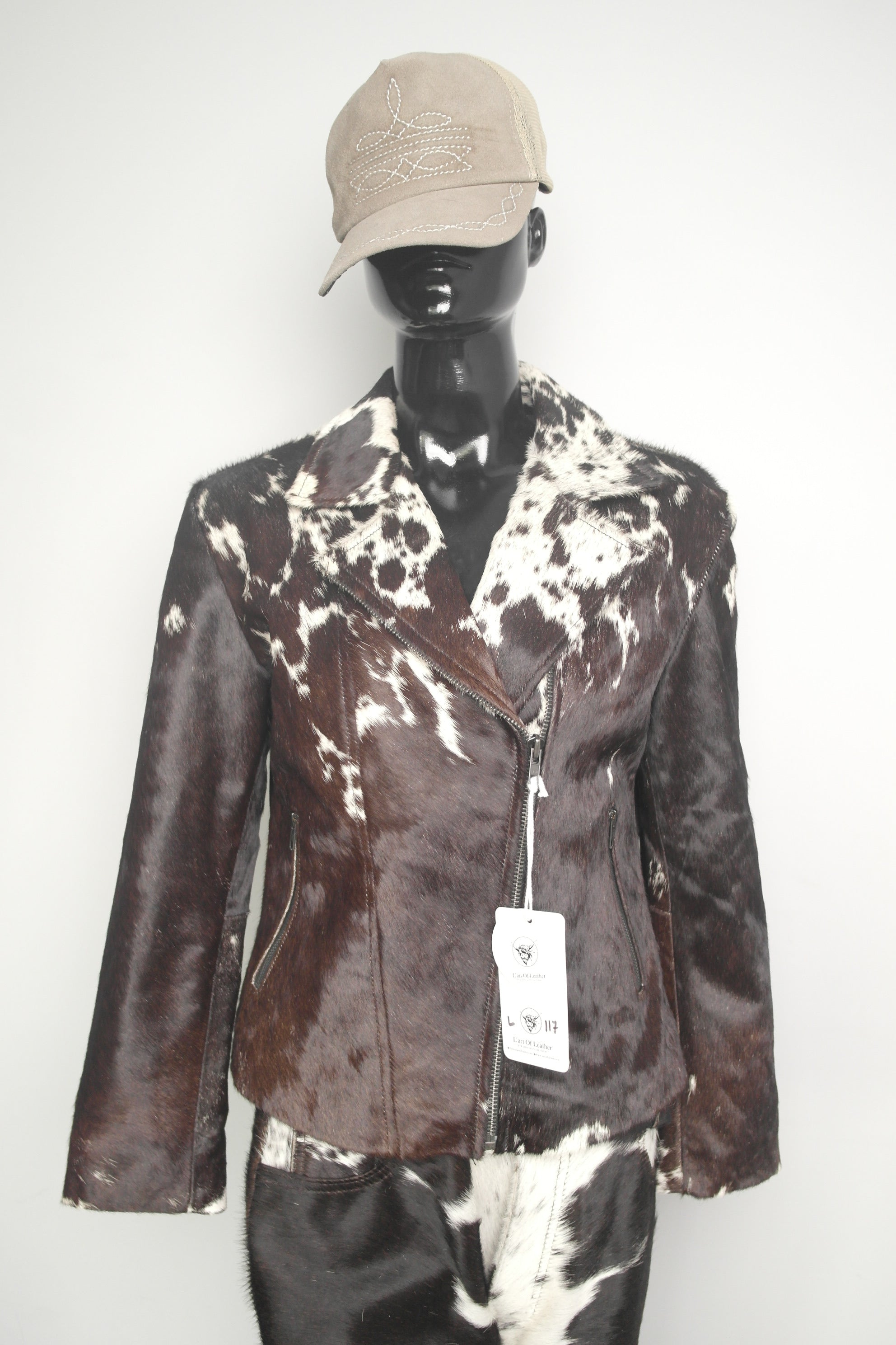 Cowhide Leather Jacket - Fashion-focused for Women