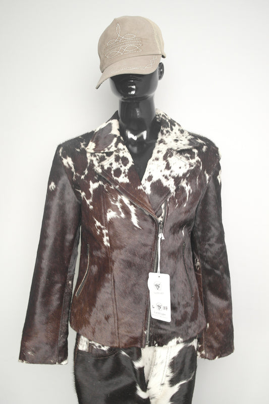 Stylish Cowgirl Cowhide Leather Jacket