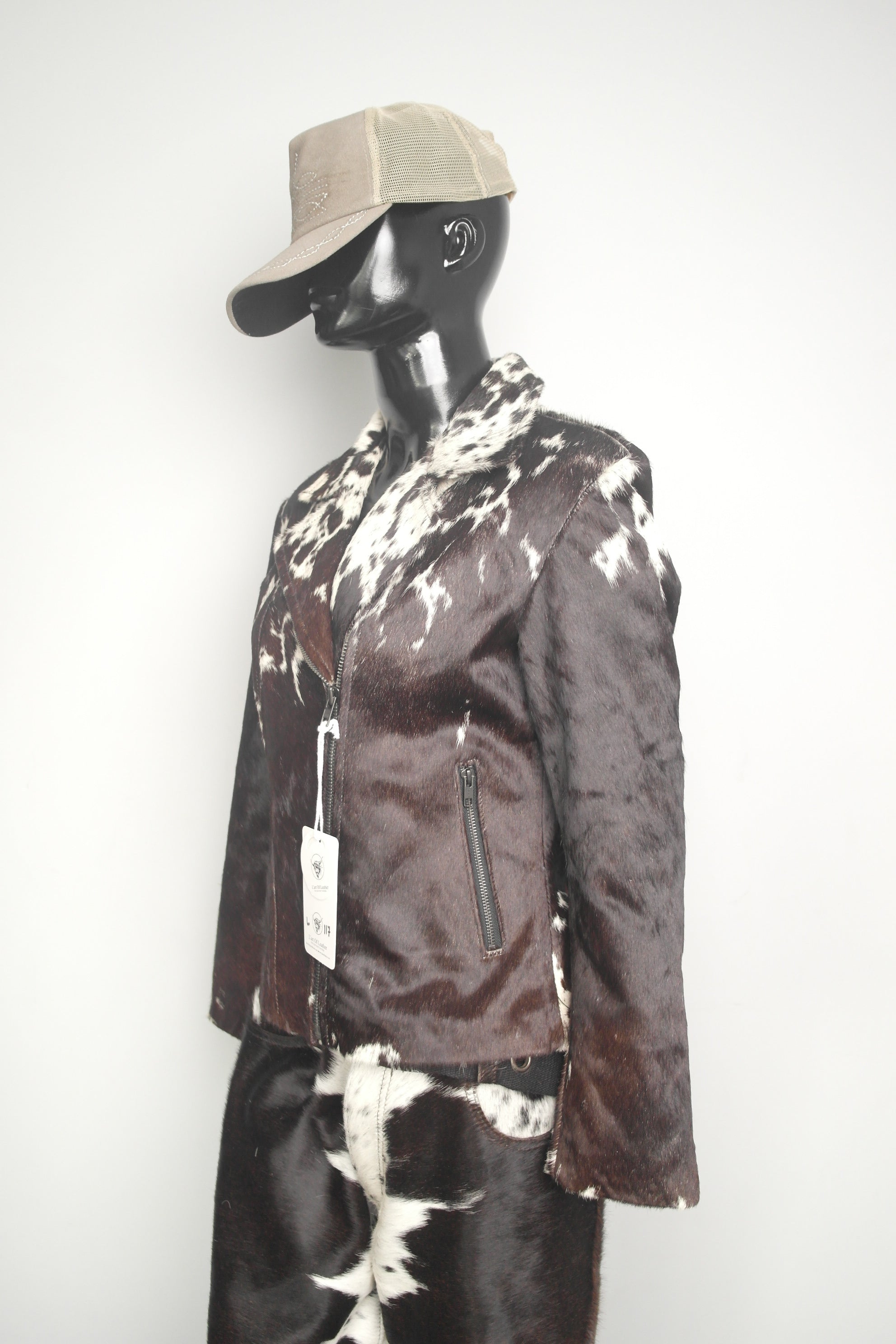 Cowhide Leather Jacket - Fashion-focused for Women