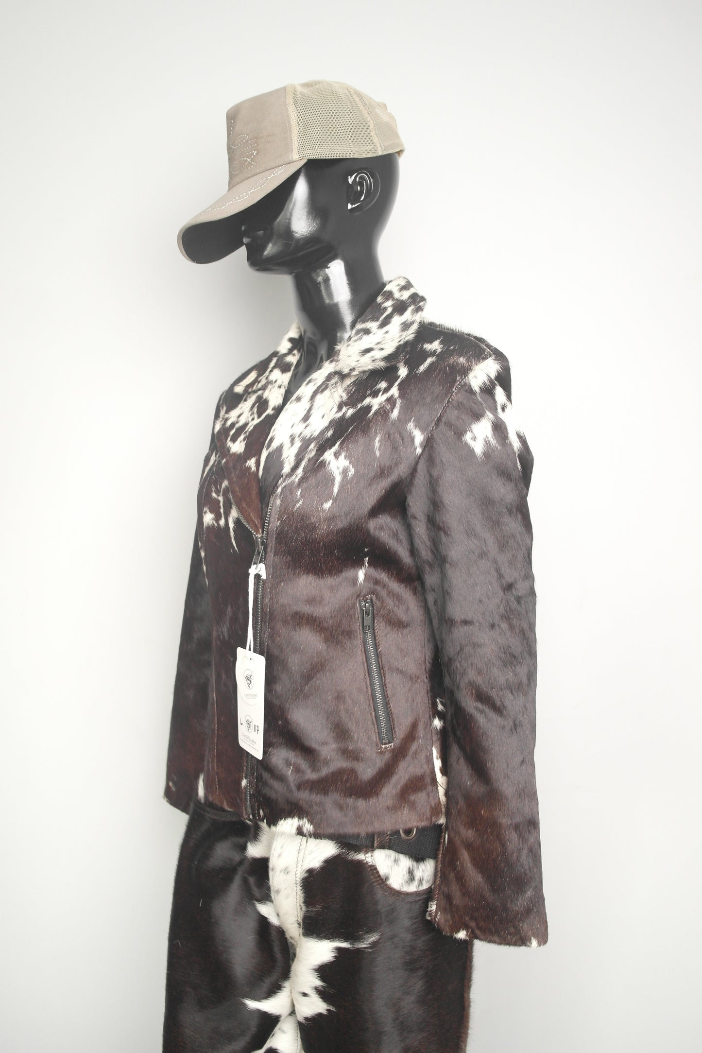 Stylish Cowgirl Cowhide Leather Jacket