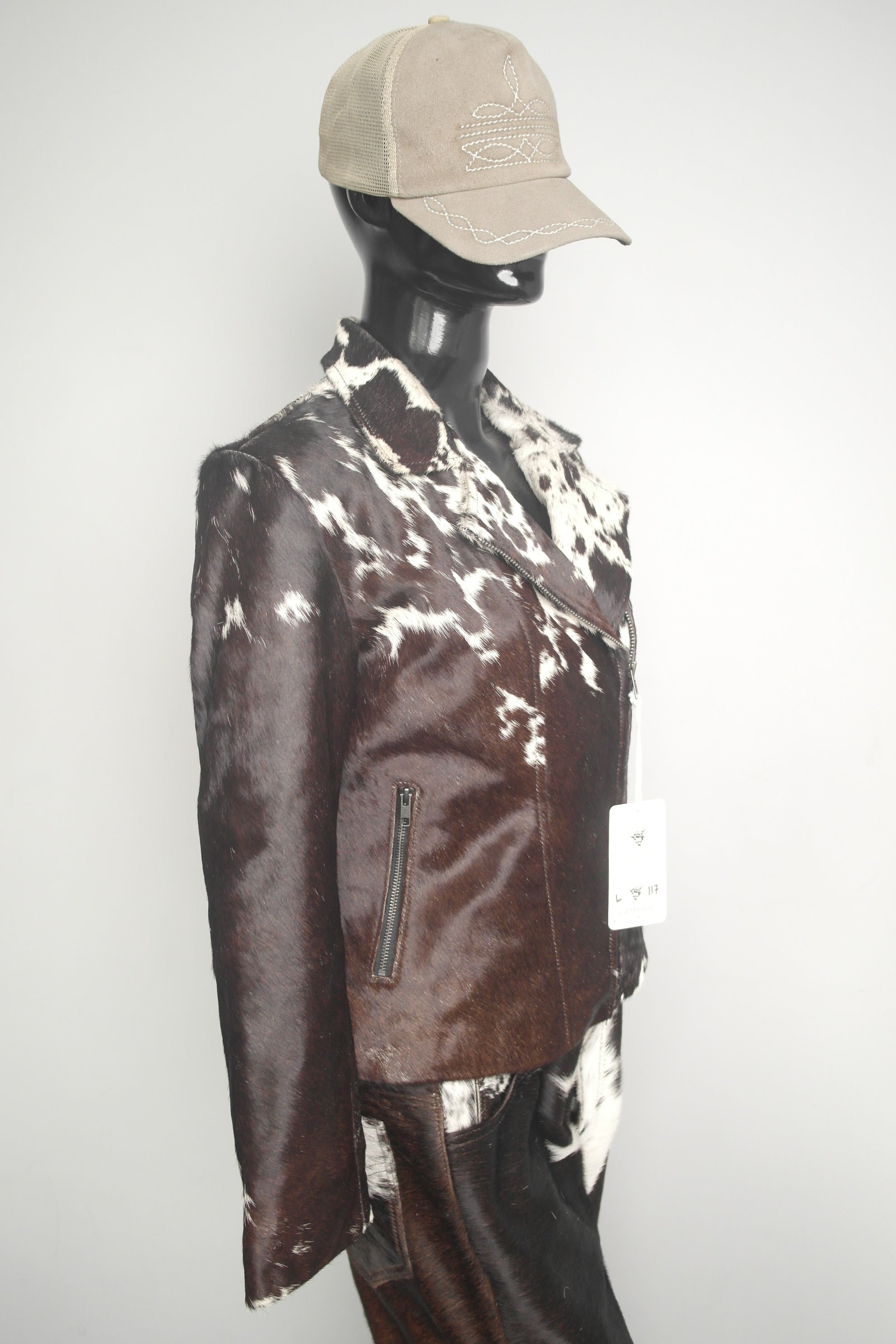 Cowhide Leather Jacket - Fashion-focused for Women