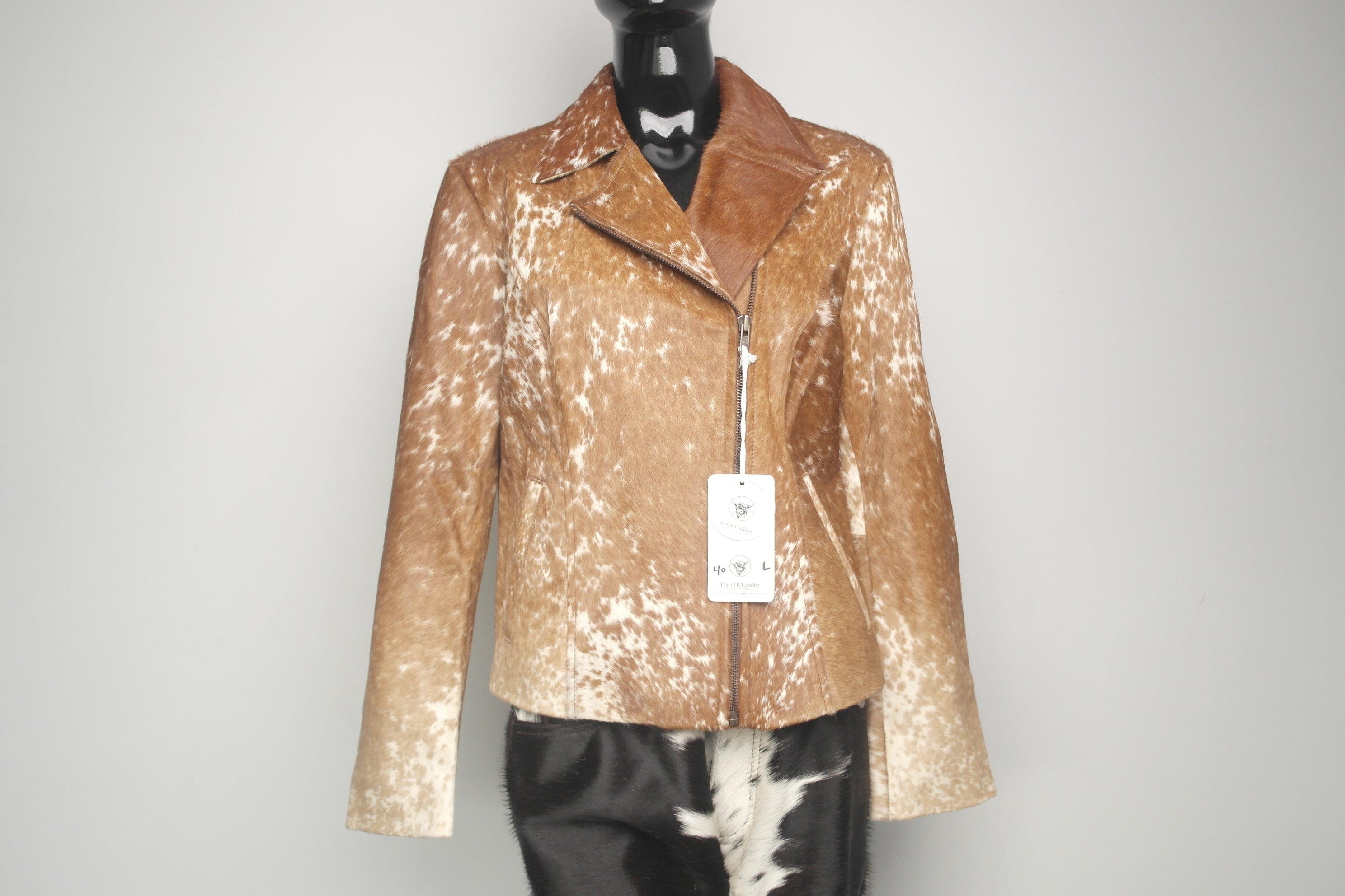 Authentic Cowhide Leather Jacket - Refined and Boho