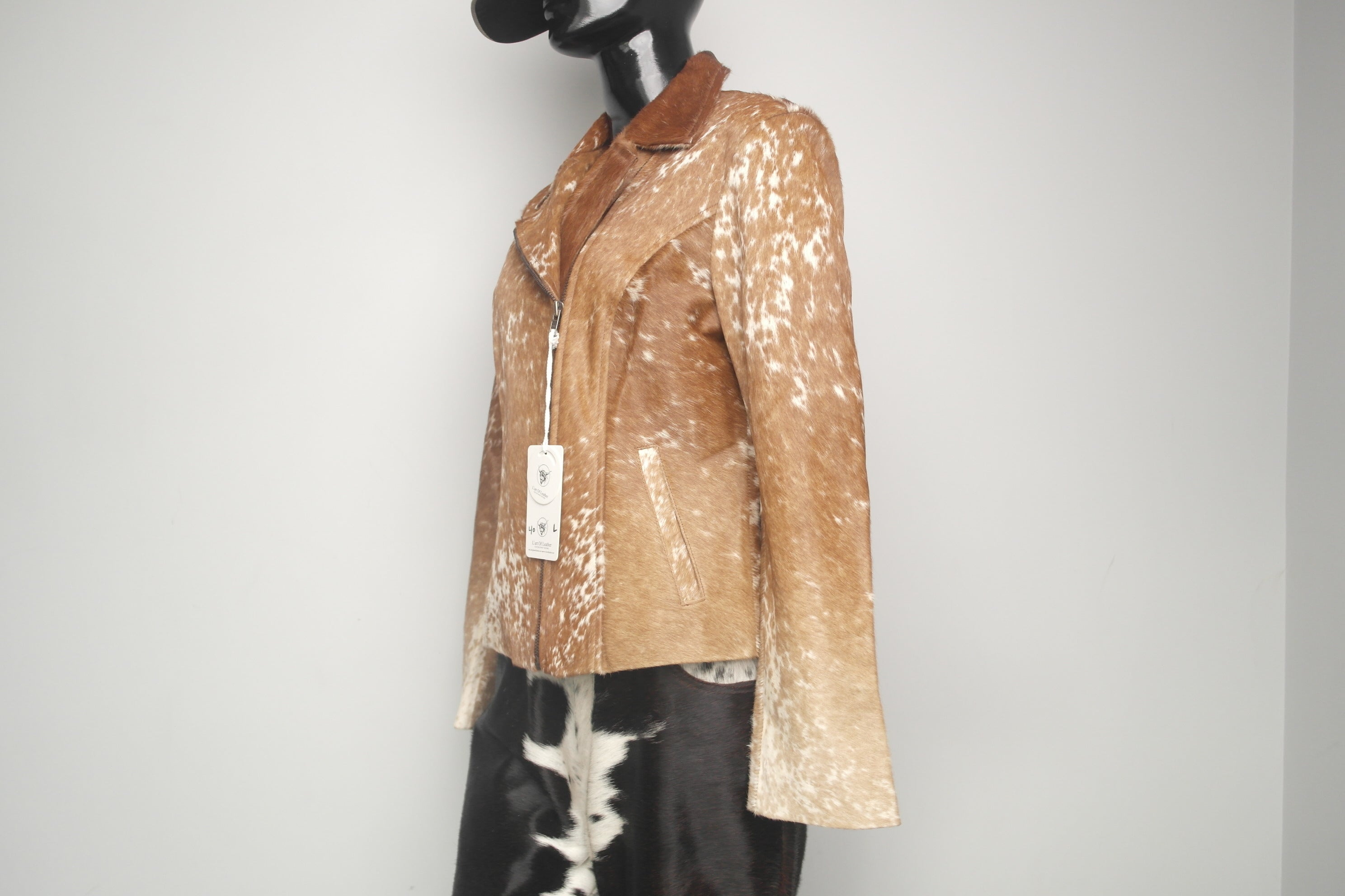 Authentic Cowhide Leather Jacket - Refined and Boho