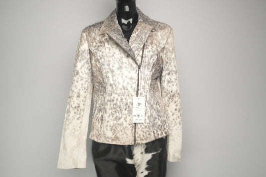 Unique Hair on Hide Cowhide Jacket for Women