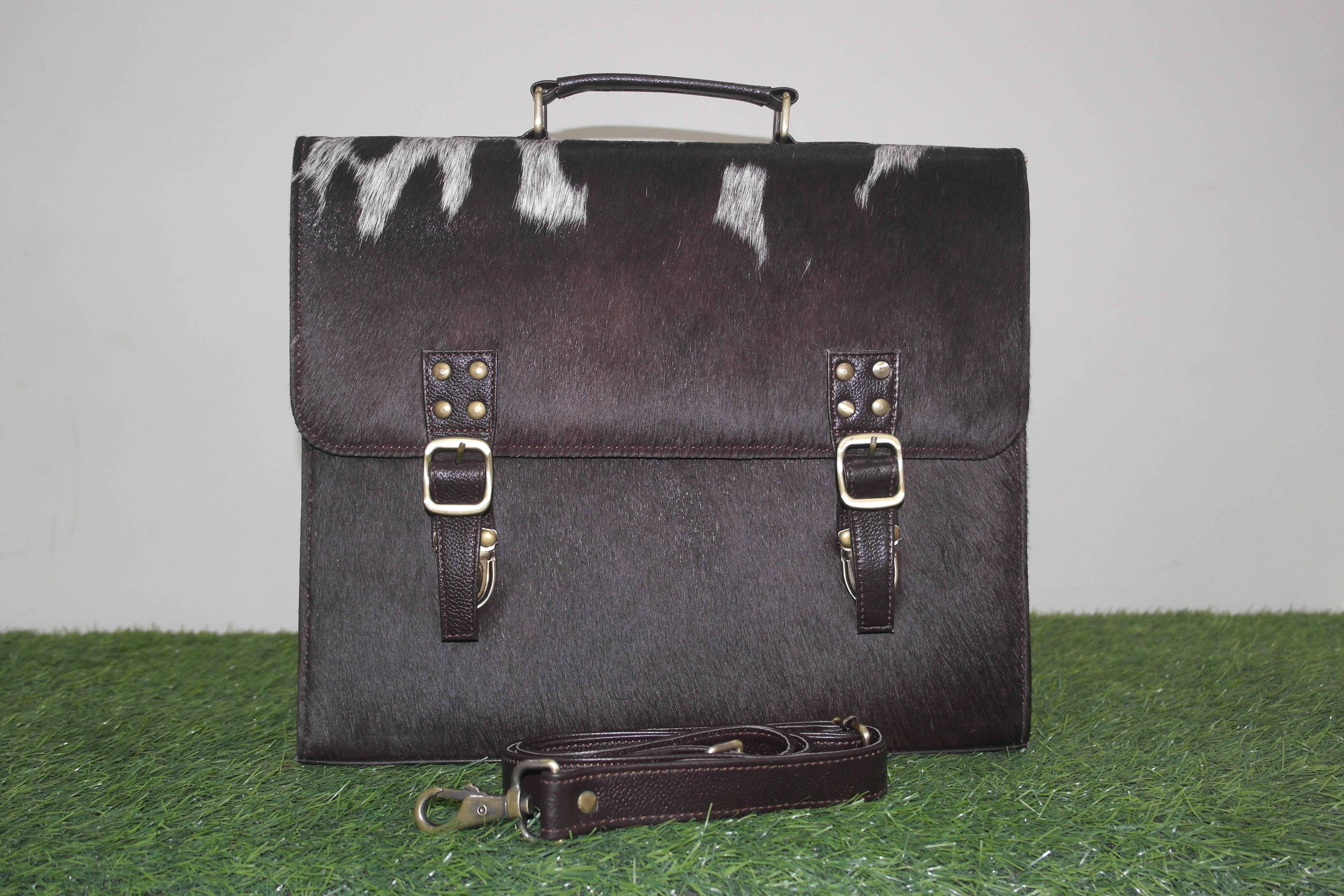 Cowhide Hairon Laptop Bag/Documents Bags