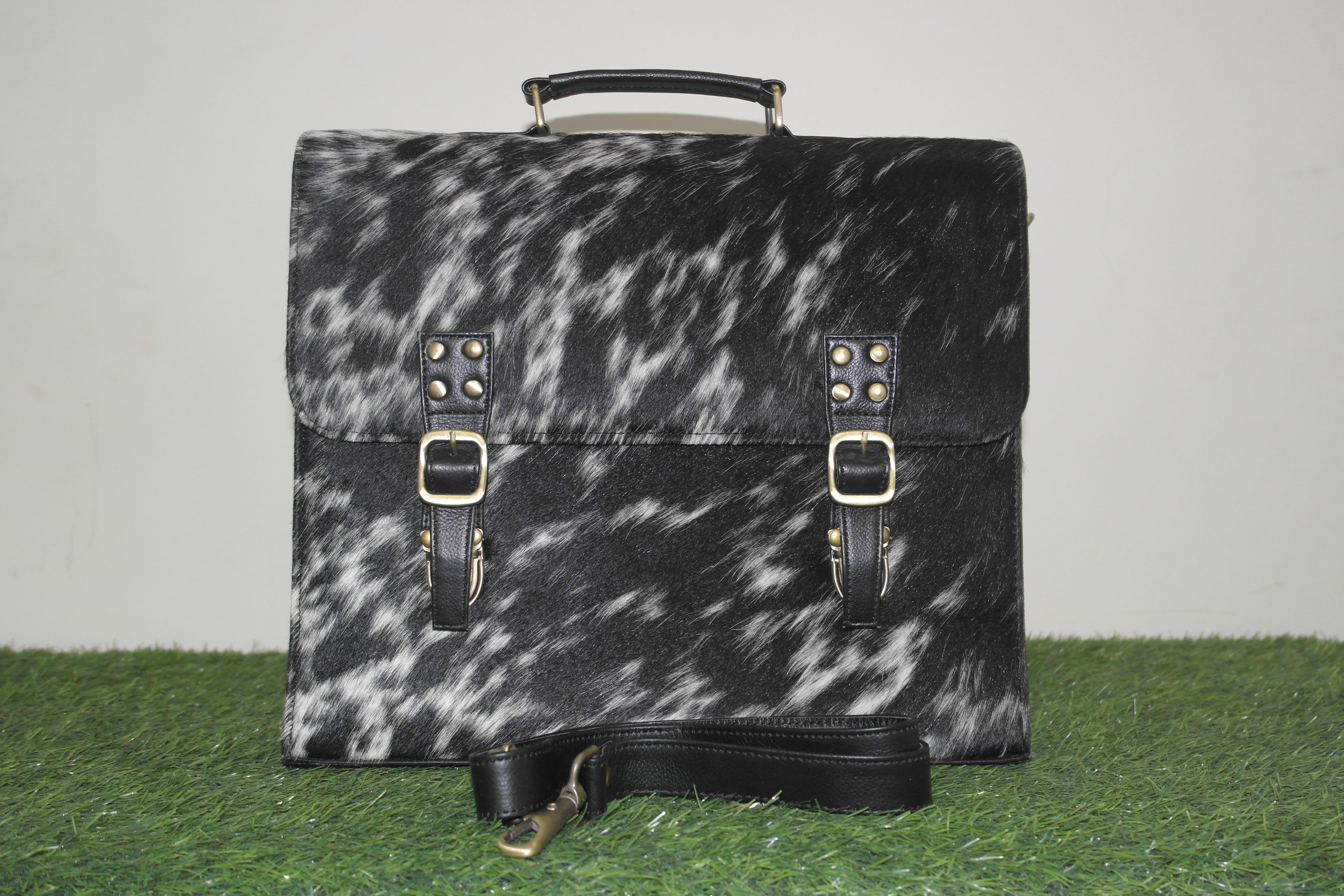 Cowhide Hairon Laptop Bag