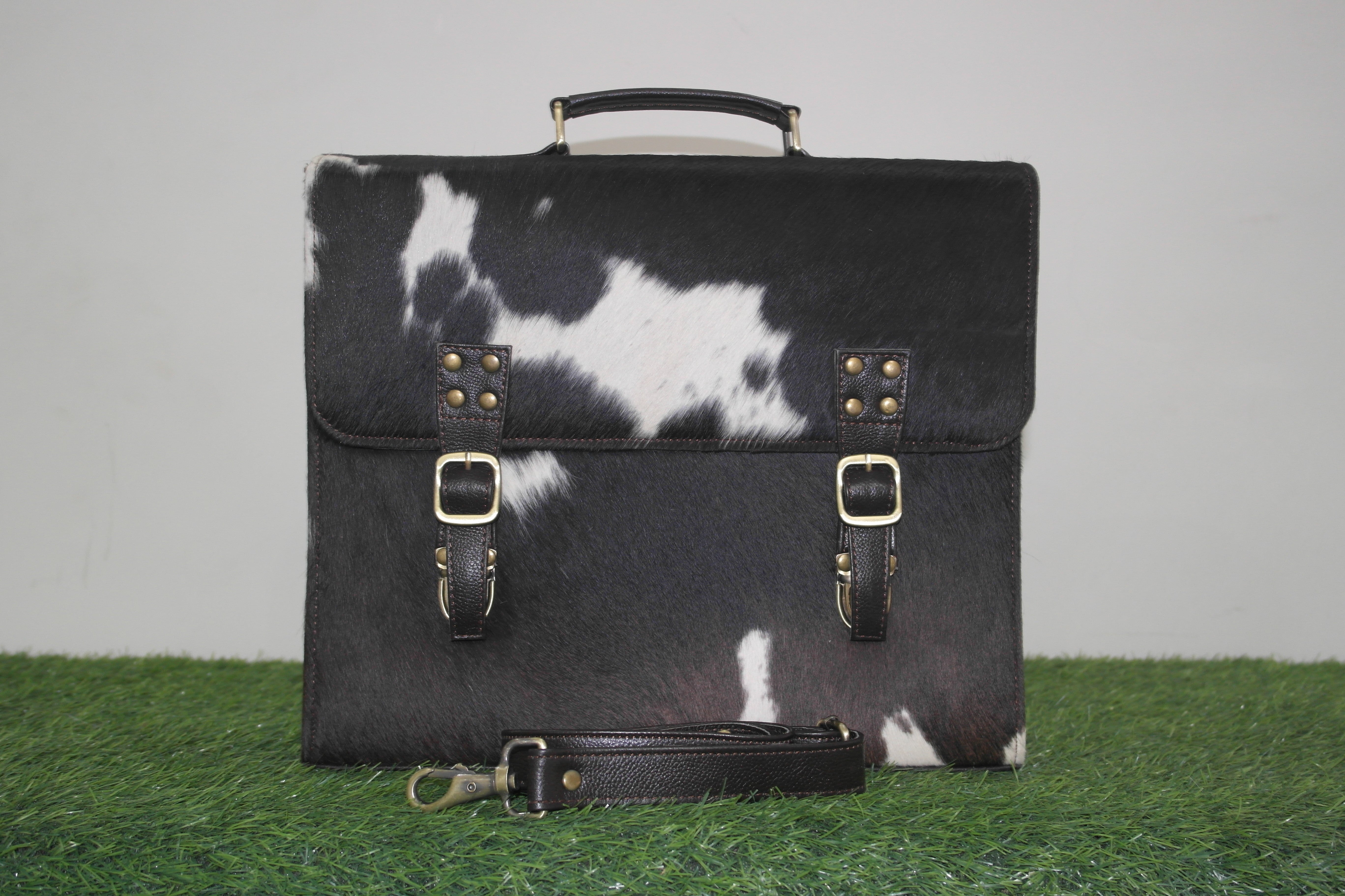 Cowhide Hainon Laptop Bag