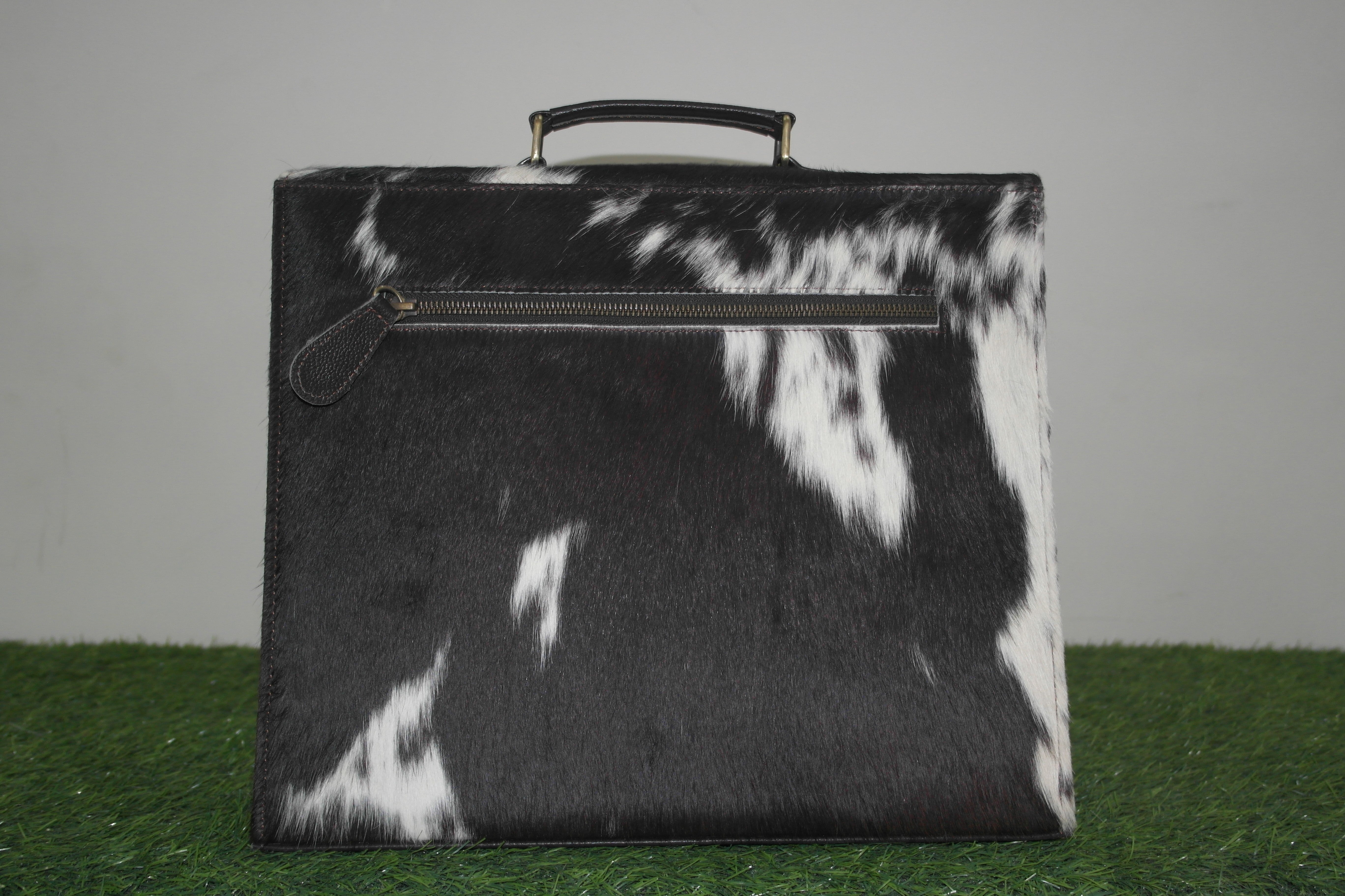Cowhide Hainon Laptop Bag