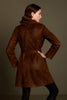 Leather Cowhide Trench Coat