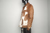 Rustic Cowhide Leather Jacket – Bold & Timeless Design