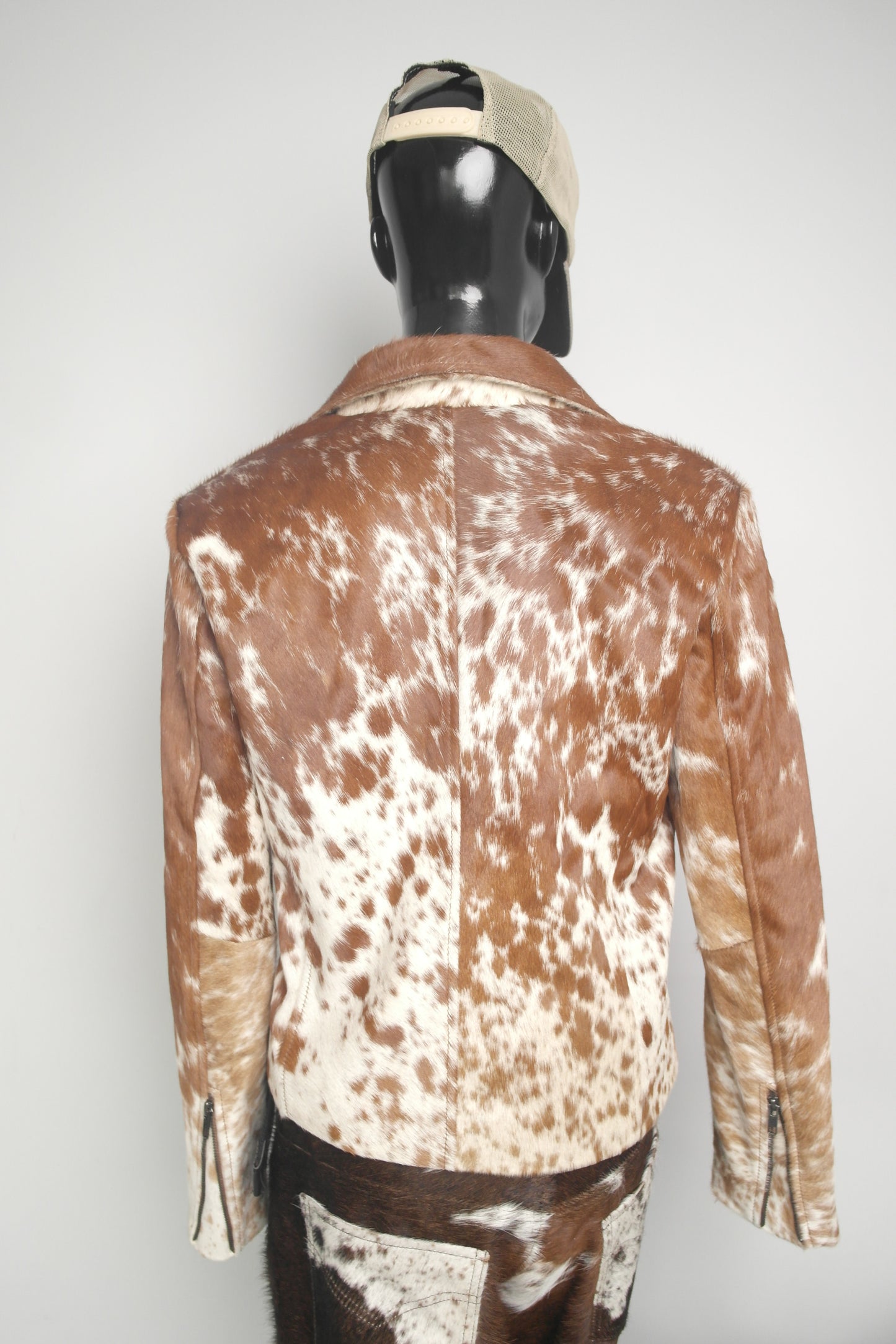 Western Chic Cowhide Hair on Hide Leather Jacket