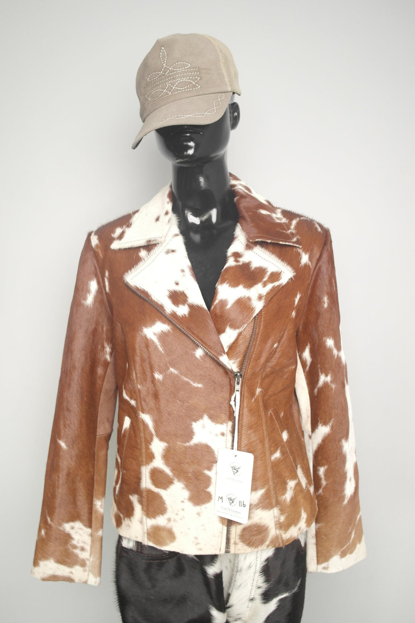 Stylish Cowgirl Cowhide Leather Jacket