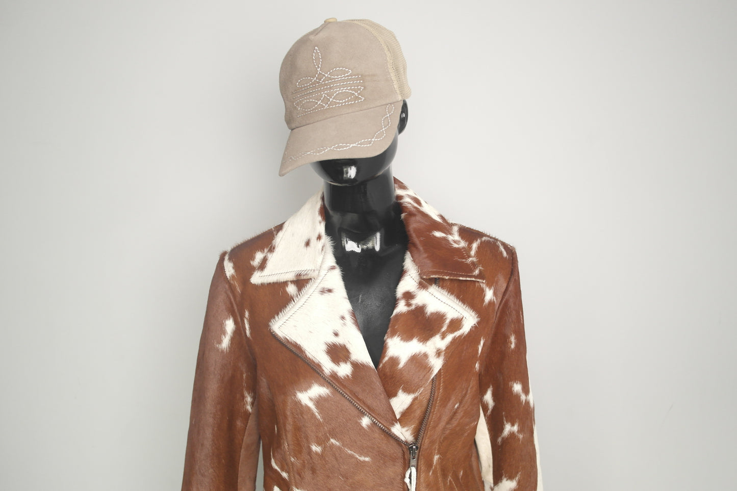 Stylish Cowgirl Cowhide Leather Jacket