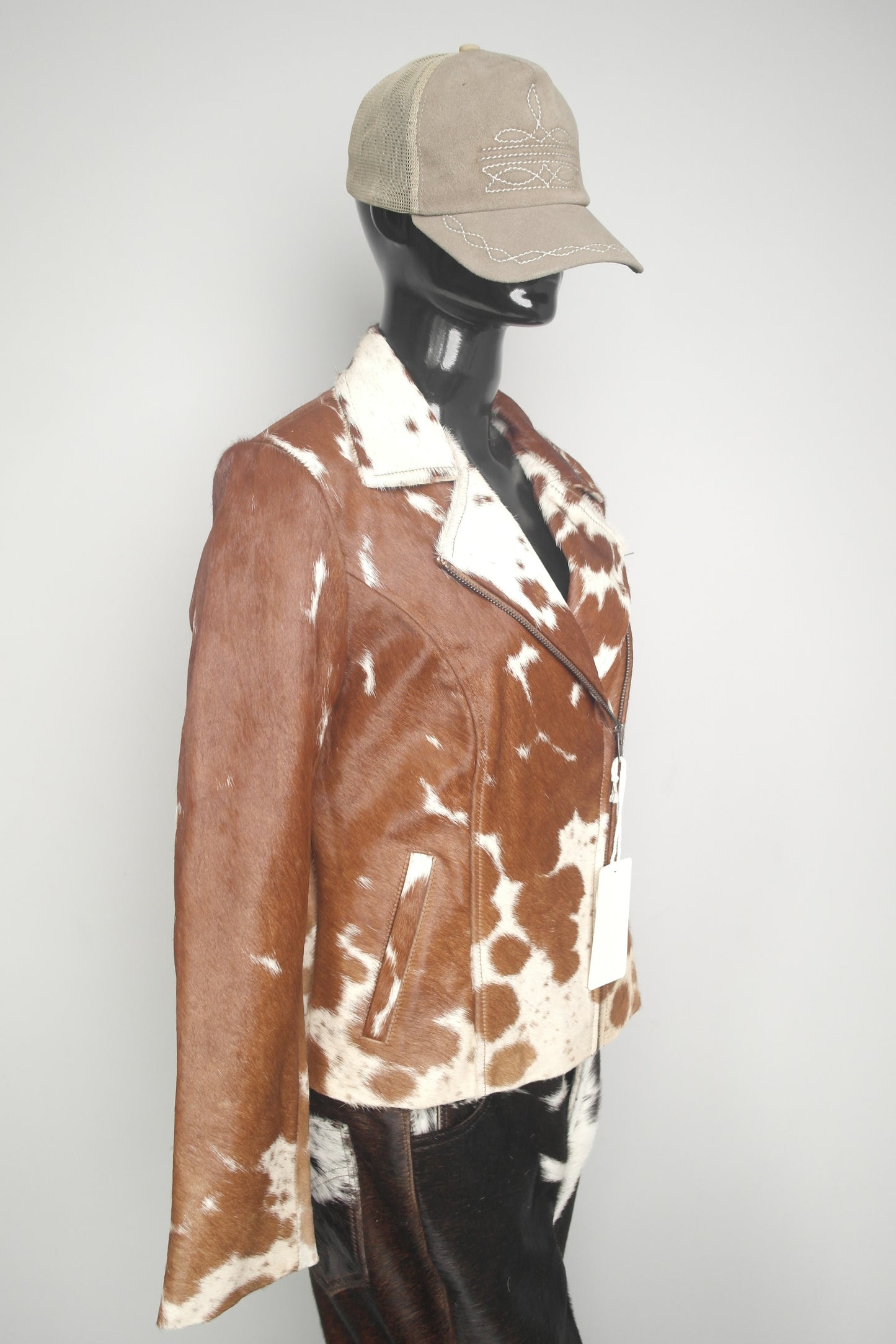 Stylish Cowgirl Cowhide Leather Jacket