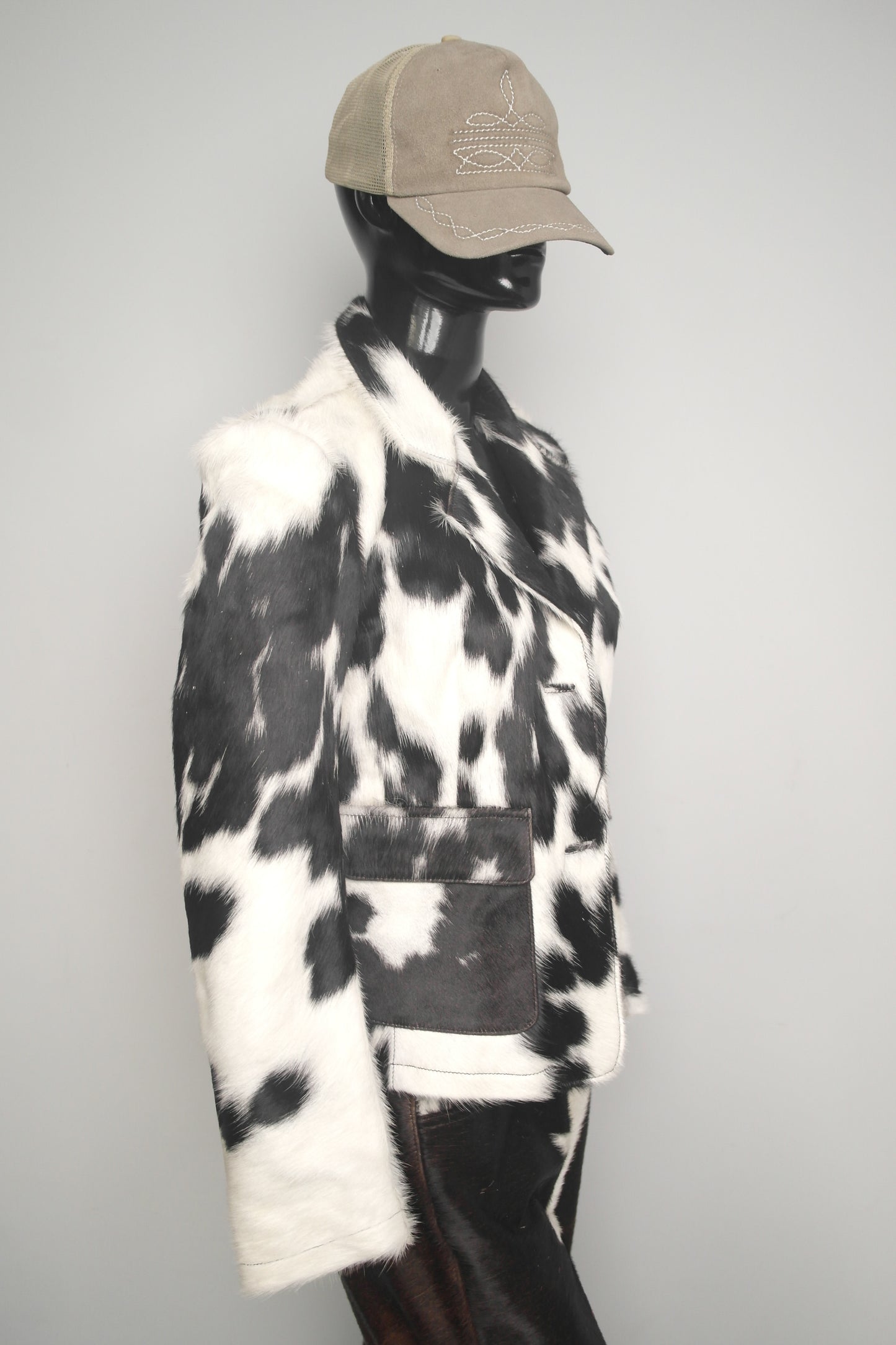 Unique Hair on Hide Cowhide Jacket for Women