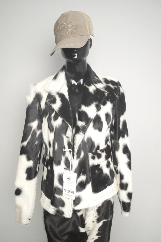 Unique Hair on Hide Cowhide Jacket for Women