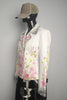 white cowhide leather jacket-printed-women jacket