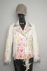 white cowhide leather jacket-printed-women jacket