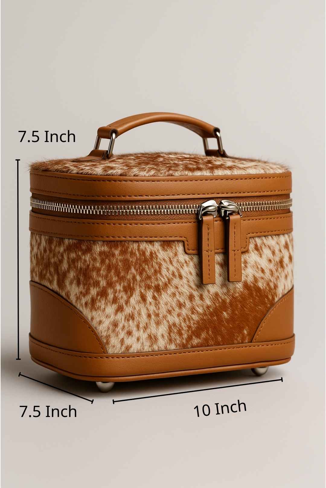 Cowhide Jewelry Box – Travel Friendly Leather Organizer