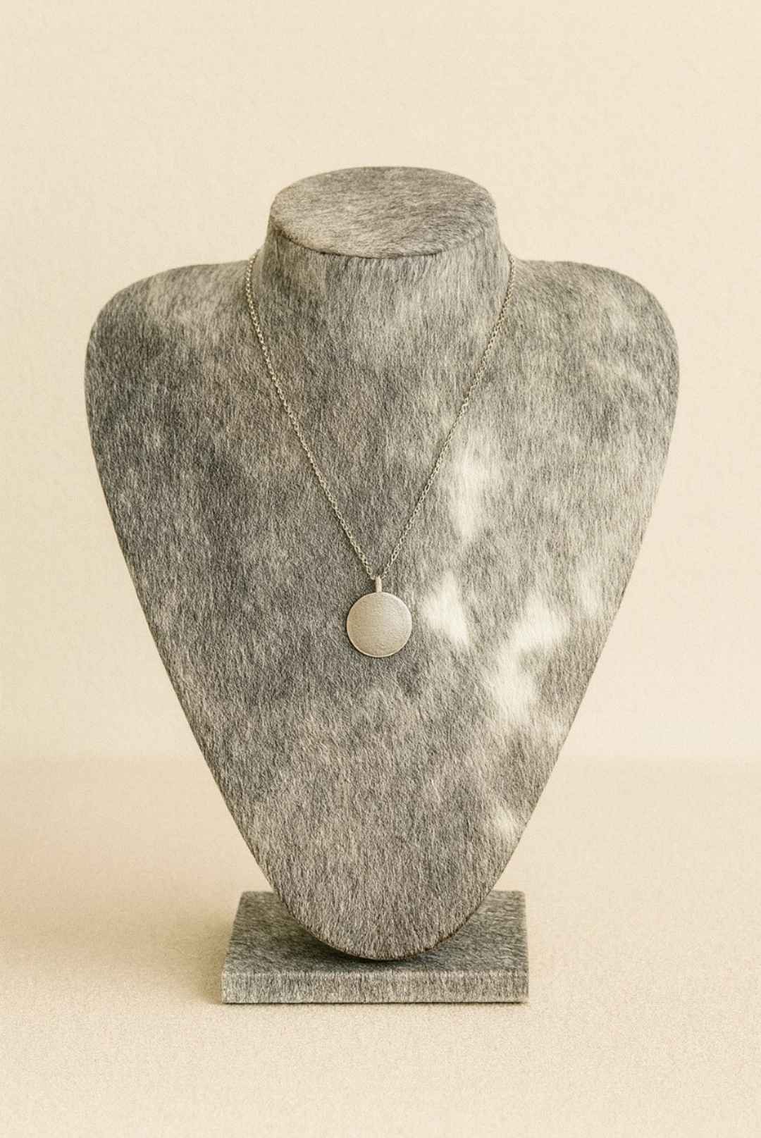 Cowhide Leather Necklace Display