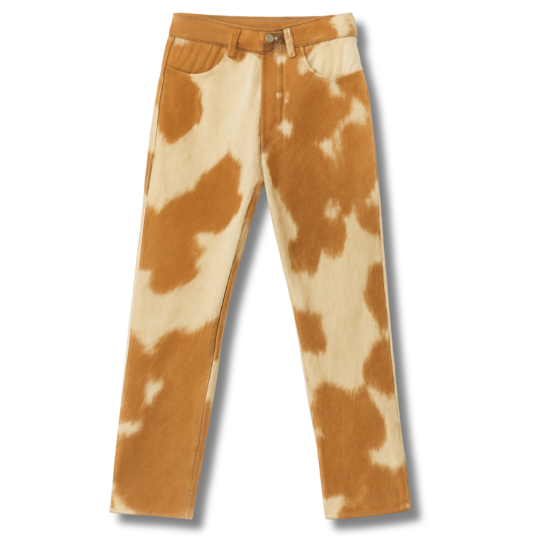 Premium Cowhide Leather Pants – Unique & Stylish