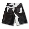 Handcrafted Long Cowhide Shorts – Unique Pattern