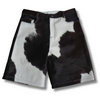 Handcrafted Long Cowhide Shorts – Unique Pattern