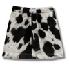 black and white-patchy-cowhide skirt
