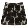 brown and white-patchy-cowhide skirt