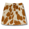 Signature Cowhide Short Skirt – Handmade Statement Piece