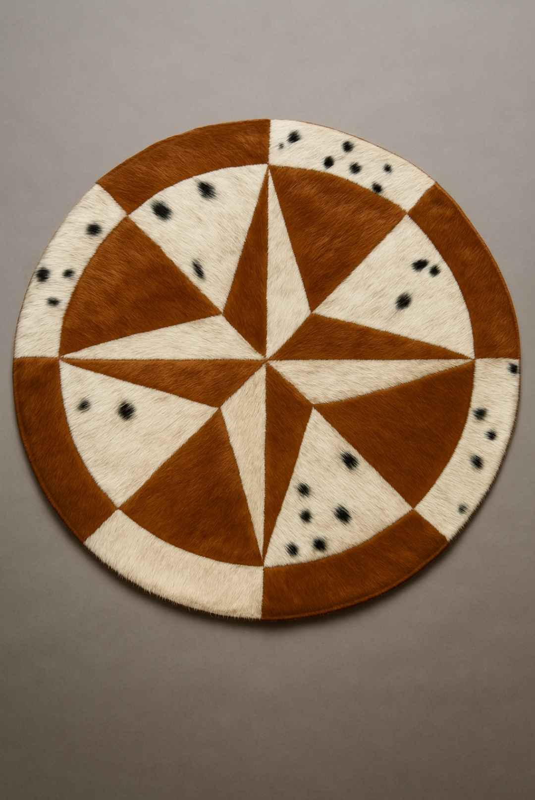 Round Cowhide Rug