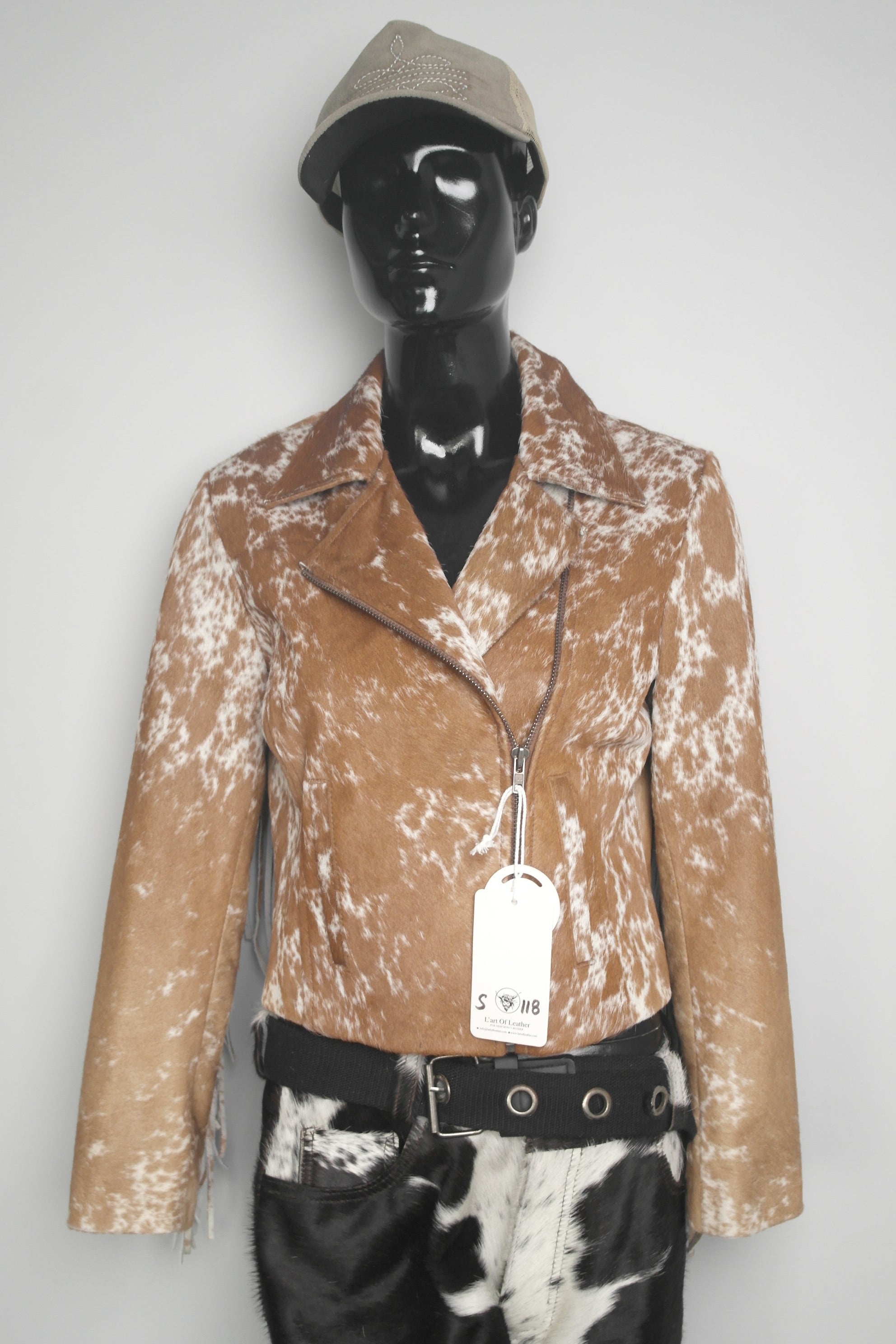 Women's Cowhide Fringe Jacket | Edgy & Fashionable