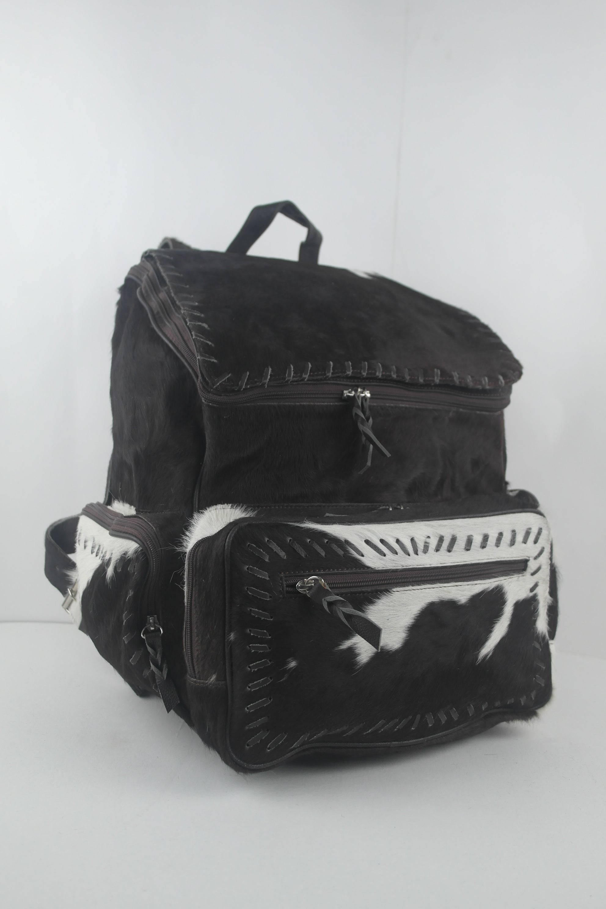 Cowhide Backpack Bag, Travel Bag