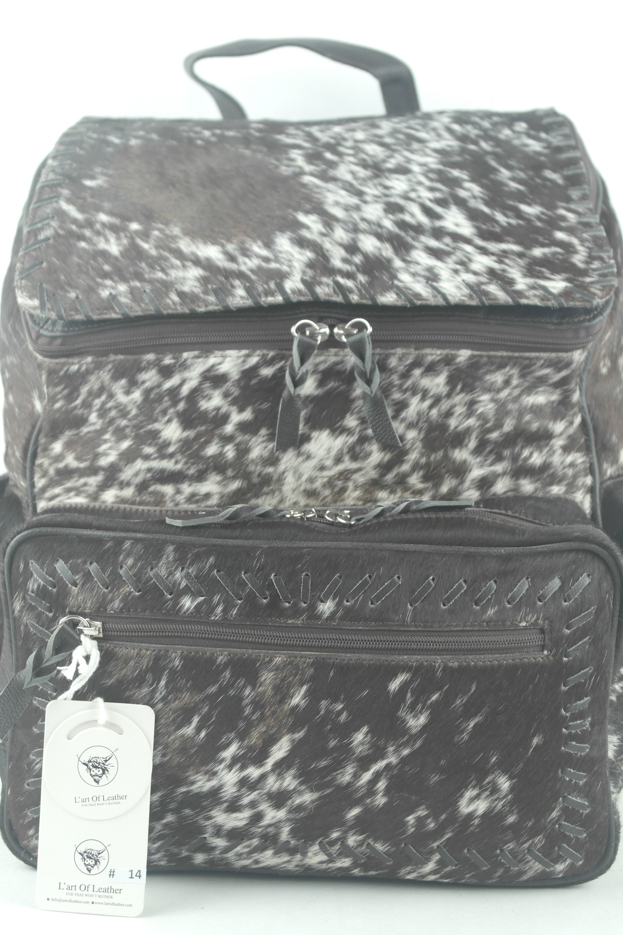 Cowhide Hair On Handmade Backpack