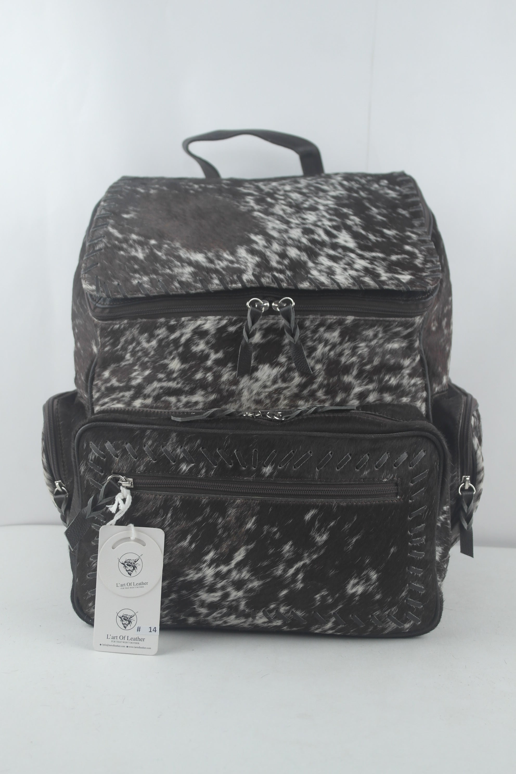 Cowhide Hair On Handmade Backpack