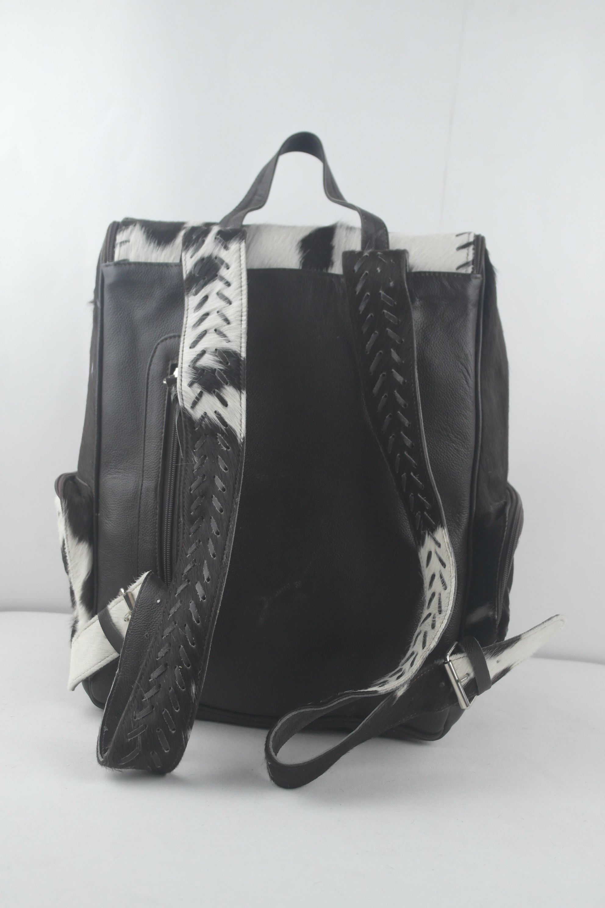 Handmade Cowhide Hair On Backpack