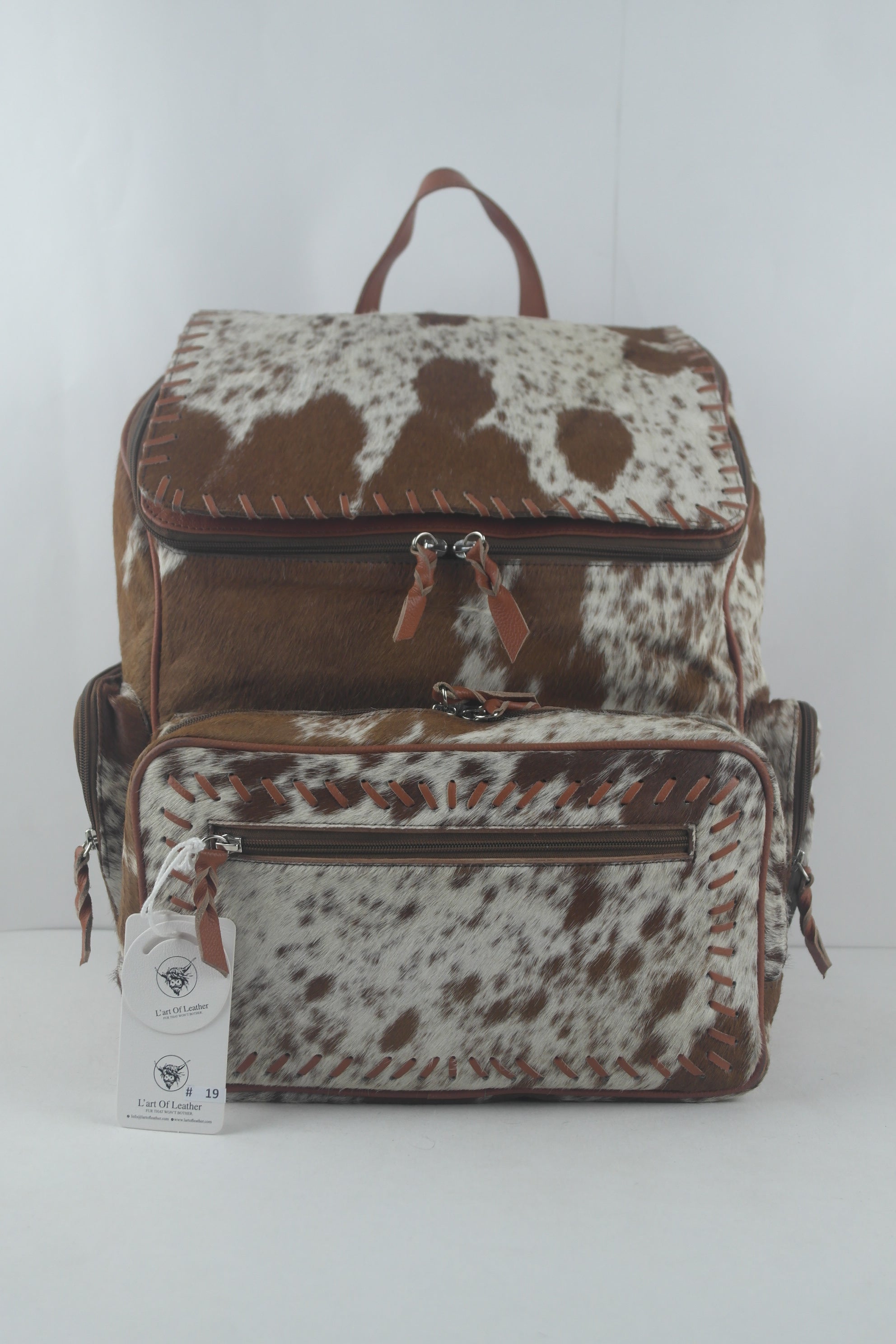 Genuine Leather Travel Bag, Cowhide Backpack Bag