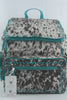 Genuine Leather Cowhide Hair on Backpack