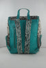 Genuine Leather Cowhide Hair on Backpack