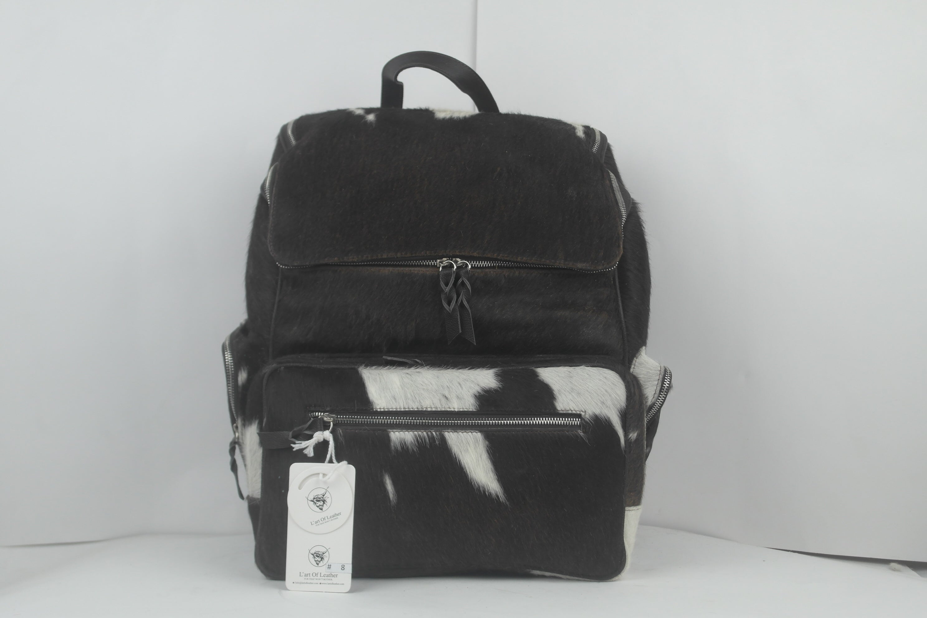 Hair-On Leather Backpack