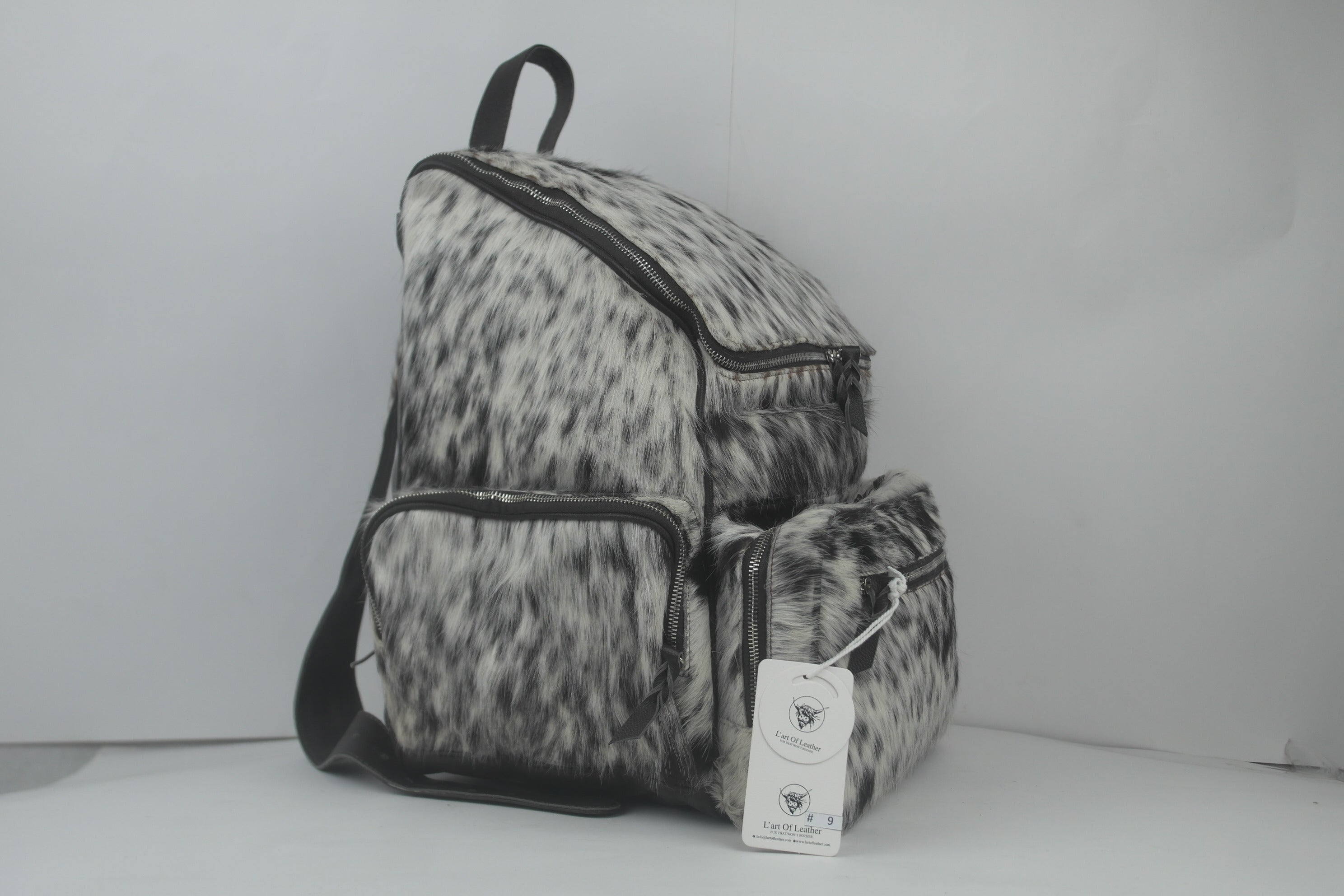Real Hair-On Leather Backpack