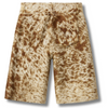 Premium Cowhide Long Shorts – One-of-a-Kind Design