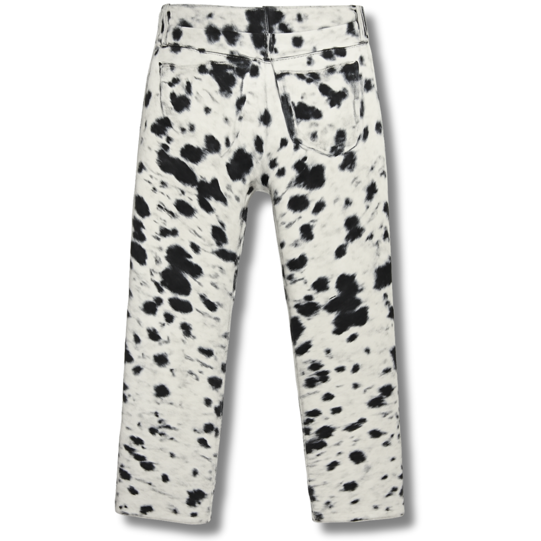 Luxury Cowhide Leather Pants – Handmade