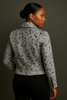 Slim-fit women cowhide biker jacket
