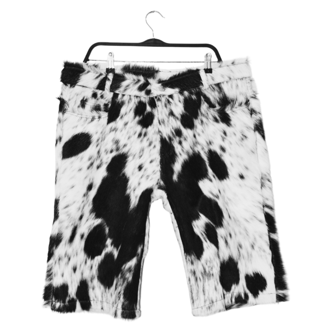 Premium Cowhide Long Shorts – One-of-a-Kind Design