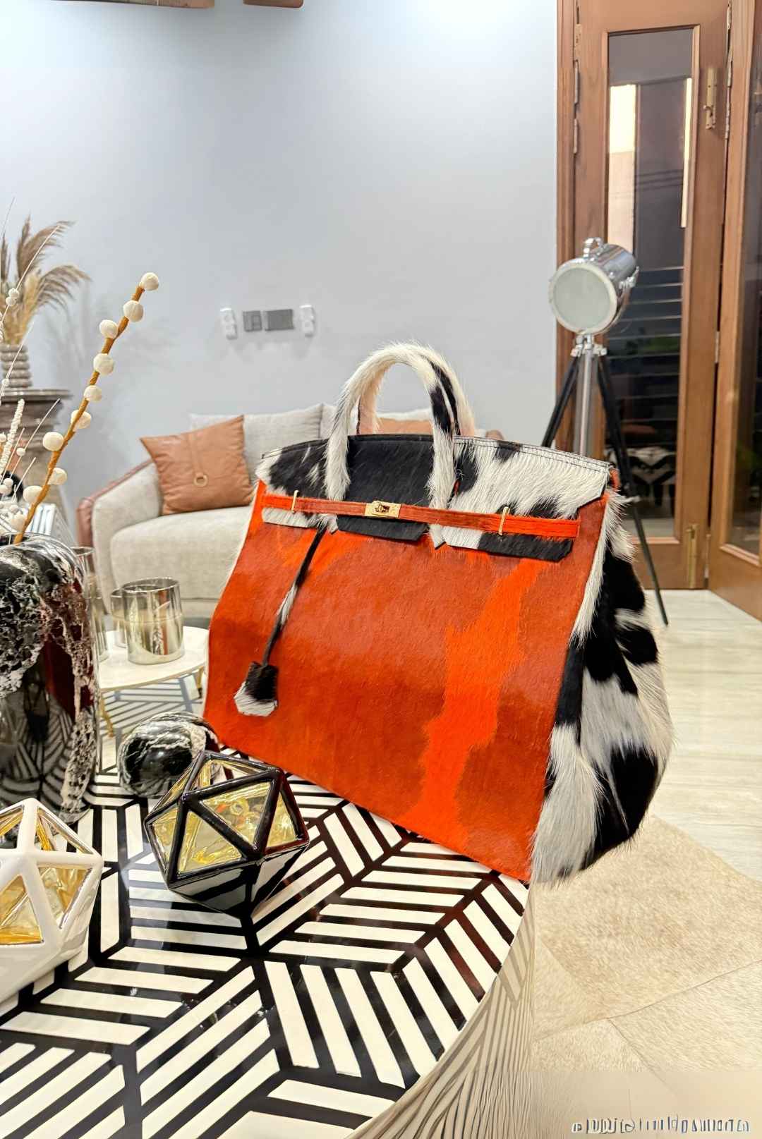 Signature Cowhide Handbag